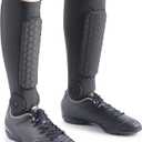 Soccer Shin Guards, Soccer Shin Guard Pads with Calf and Ankle Protection, SoccerProtective Equipment for Youth and Adult, SoccerAccessories for Boys and Girls (Large, Black)