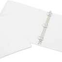 3-Ring Flexible Poly Binder - 1" Capacity - White