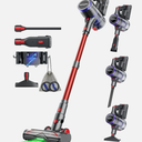V15 Ultra Cordless Vacuum Cleaner, 48Kpa/550W/70Min Stick Vacuum with 1.5L Dustb