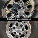 (Set of 4) Chrome Wheel Center Caps 6 Lugs Compatible with Select 16 Inch Van & Truck - Replacement 16" 17" 1999-2012 1571237 15067578 560-05129