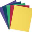 Blue Summit Supplies 100 Pack Paper 2 Pocket Folders Bulk, Two Pocket Folders Bulk, Our Folder with Pockets are Designed for Office and Classroom Use Folder with Pockets, Assorted 5 Colors