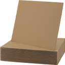 HOZEON 70 Pack 11 x 14 Inch Brown Corrugated Cardboard Sheets, 2mm Thick Cardboard Sheets, Flat Cardboard for Packing, Mailing, DIY Crafts