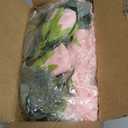 TELDRASSIL 4Pcs(26 FT) Artificial Rose Vine Fake Flower Garland Fake Silk Rose Hanging Vine for Wedding Party Background Arch Garden Background Decoration (Pink)