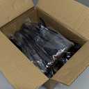 Disposable Plastic Serving Utensils Set, Black Spoons, Forks, Tongs, 9-Inch for Party Buffet Catering Events, Heavy Duty and Ergonomic Design (36, Black)