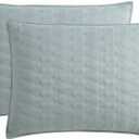BOURINA Quilt Set Coverlet Set Quilting Bedspread 3-Piece Quilt Set Microfiber Lightweight, Queen 90" x 92" Aqua