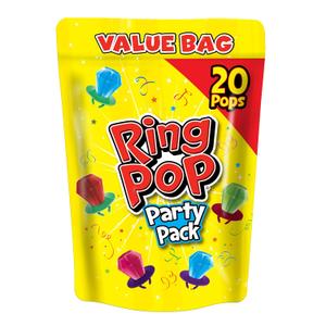 Ring Pop Candy, Valentine's Lollipops, 18 Ct Party Favors in Assorted Fruity Flavors - Full Size, Fun Hard Candy For Birthday Parties, Valentine's Gifts, Goodie Bags, Party Favors BBD 06/09/27