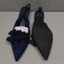 Coutgo Womens Slingback Kitten Heels Flower Closed Pointed Toe Pumps Wedding Party Dress Sandals Shoes
 11