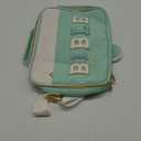 Bible Cover Case for Women,Large Leather Bible Carrying Cases Christian Gifts for Women Men Girls,Preppy Chenille Letter Bible Bag Bible Purse with Shoulder Strap,Green