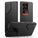 SURITCH for Samsung Galaxy S25 Ultra Phone Case, Magnetic Protective Cover with Camera Cover & Adjustable Metal Kickstand for Galaxy S25 Ultra (2025)-Black