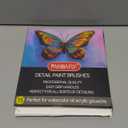 PANDAFLY Detail Paint Brushes Set, 15pcs Miniature Brushes for Fine Detailing & Art Painting - Acrylic, Oil, Watercolors & Paint by Number, Models, Face, Nail, Craft