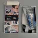 Braun Electric Series 3 Razor with Precision Trimmer, Rechargeable, Wet & Dry Foil Shaver for Men, Blue/Black, 4 Piece