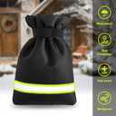 HOZELIN Outdoor Faucet Covers for Winter Freeze Protection 2Pack, 5.9" W x 8.25" H Heavy Duty Waterproof Insulated Spigot Covers for Outside Taps & Hose Bibs, Frost Proof, Easy Install (Black)