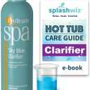SplashWiz Proteam Spa Sky Blue Clarifier - Spa Clarifier Hot Tub Clarifier - Hot Tub Water Clarifier Hot Tub Chemicals Care Guide - Made in USA (1 pt)