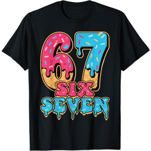 Baseball Drip Number 67 Player Or 67th Birthday T-Shirt. Size XL
