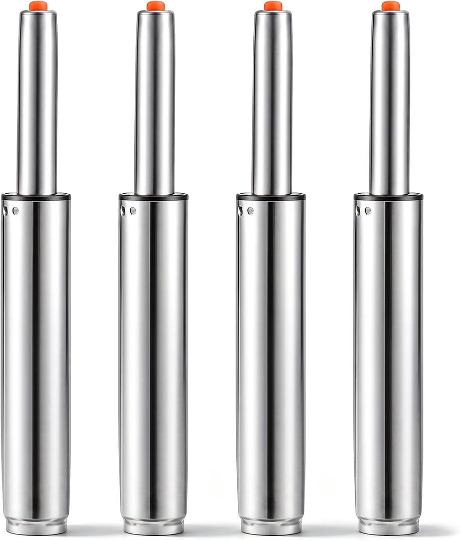 4-pack Adjustable Gas Lift Cylinders, 18-28 Inch, Silver, 18 to 28 Inch