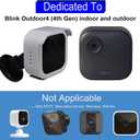 2 x SKYWORLD Blink 4th Gen Camera Housing and Wall Mount Bracket, Reserve USB Charging Port,Weatherproof Protective Housing Adjustable Mount Only for Blink 4th(4rd Gen) with Sync Module2 Mount(Black5PCS)