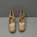 Coutgo Womens Wedge Pumps Dressy Mary Jane Shoes Comfort Wedges Closed Toe Ankle Strap Heeled Shoes, Size 7.5