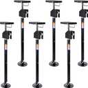 Garvee 6 Pack RV Slide Out Supports Jack with a Flat Top Support Block, RV Stabilizer Jacks Supports Up to 30,000lbs, 21"-49" Quick-Lift Adjustable - Drill & Hand Crank Compatible for Campers & RVs