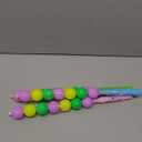 Purple/Green/Gold Led Ball Wand