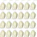 Umigy 24 Pack Halloween Plastic Cups with Straw and Lids 17 oz Halloween Skull Head Shaped Cups Bulk Reusable Skull Cups for Skull Party Supplies Birthday Gifts Drinkware(White)