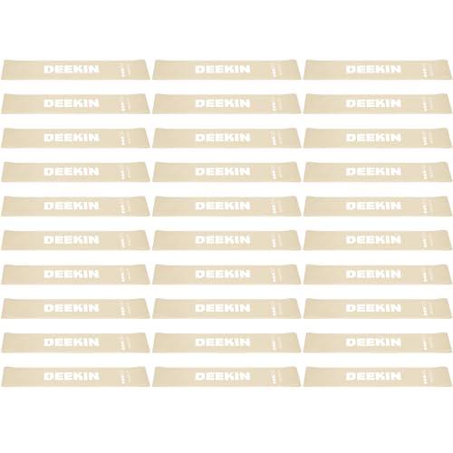 DEEKIN 30 Pcs Resistance Bands Bulk Resistance Loop Elastic Exercise Bands Exercise Equipment for Women Men Home Pilates, Fitness, Gym, Yoga(Light Gray,25-30 Lbs)