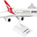 Skymarks Qantas Airbus A380 1/200 Scale Model  New Livery with Landing Gear & Display Stand  14.38 Length, 14.75 Wingspan  Officially Licensed Collectible Airplane  White