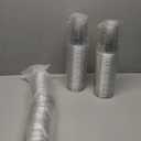 Dealusy 100 Pack - 16 oz Clear Plastic Cups with Lids, Sturdy & Food Safe Iced Coffee Cups with lids, Disposable Plastic Smoothie Cups for Cold Drinks, Sip Lids