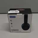 Kids Bluetooth Headphones, 60 Hours Playtime, Bluetooth 5.4 Kids Headphones Wireless, Type-C Fast Charging, 85/94dB Volume Limited, Foldable Toddler Wireless Headsets with Mic-Black Blue