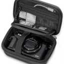 ProCase Hard Shell Digital Camera Case for Canon G7X Mark III Mark II, Sony Cybershot, PowerShot SX740, Ricoh GR III, Kodak Pixpro, Compact 4K Vlogging Small Cameras Travel Carrying Storage Bag -Black