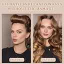 Heatless Curls Overnight, 5 Pcs Heatless Hair Curlers to Sleep in Soft Overnight Blowout Rods No Heat Hair Rollers Curling Rods for Women Blowout Look Long Hair - Brown