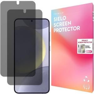 SIELO 2PACK Privacy Screen Protector for Galaxy 24 Plus, Anti-Scratch, Anti-Fingerprint, Anti-Shatter, Touch Sensitive, PET Film, Blue Light Block, Easy Install, 9H Hardness