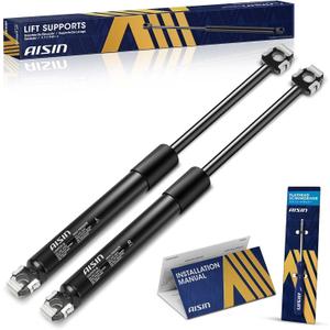 AISIN AFTERMARKET GASBM-00214 Rear Trunk Lid Lift Supports Shock Struts - Compatible with BMW E34 525i 89-95, 525iT 1993, 535i 89-93, E60 530i 94-95&04-06, E39 540i 94-95&97-03 - Set of 2