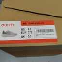 OUTJET Women's Running Shoes Lightweight Cushioned Sneakers for Walking, Jogging, Travel, Gym – Breathable Mesh, Soft Sole, Stylish Fit Green, 6.5 US