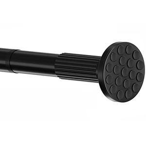 MOFAOTU Tension Curtain Rod, Shower Curtain Rod, 46-167 inch, No Drill Window Curtain Rod, Rustproof Adjustable Shower Rods for Bathroom, Extra Long For Outdoor, Living Room, Black