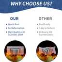 5 x Rear Grease Gate for Blackstone Griddle,Blocks Food from Falling into Rear Grease Trap & Compatible with All Blackstone Griddle Accessories