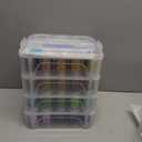 New brothread 80 Spools 500m Each Embroidery Machine Thread with Clear Plastic Storage Box - Colors Compatible with Janome and Robison-Anton Colors