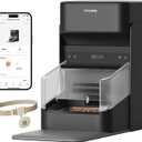 PETLIBRO RFID Automatic Cat Feeder, Collar Sensor for Personalized Meals, Cats Recognition, Diet Tracking and Anti-Stealing for Multi-Pets Homes and Different Diets, Wi-Fi Programmable Food Dispenser (3L (Pack of 1), Black)