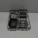 Shower Caddy Adhesive Shower Organizer 7-Pack, Rustproof Stainless Steel Bathroom Shelves, Large Capacity No-Drill Rack Storage Accessories with Soap Dish Toothbrush Holder &24 Hooks Home Decor (7-Piece Set, Black)