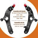 Front Lower Control Arm Assembly Kit (2PCS) Replacement for Hyundai Santa Fe Sport 2013-2018 & Kia Sorento 2014-2015, Left & Right Suspension Arms w/Ball Joint & Bushing