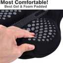 DAWAY Comfortable Bike Seat Cover - Silicone Gel & Memory Foam Padded Bike Seat Cushion for Men Women - Soft Bicycle Saddle Cover for Peloton, Stationary Exercise, Mountain Road Bikes - XL/Large/Small