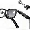 EarlySincere 4K AI Smart Glasses with Photochromic Lenses, Integrated ChatGPT AI Model, Real-Time Translation, HD Video Recording, Long Battery Life, Bluetooth 5.4 Wireless