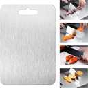 Titanium Cutting Board - 2025 New Upgrade 100% Pure Titanium Cutting Boards for Kitchen Double Sided Titanware Cutting Board,Hygiene Durable Dishwasher Safe Chopping Board (18X12in)