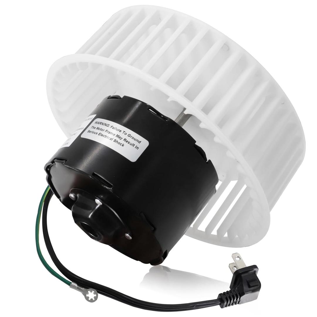 Criditpid JA2C028G, 23405SER, S23405SER Exhaust Fan Motor & 5901A000 Blower Wheel for Broan Nutone Replacement Parts, JA2C028-1 23405, QT9093WH, QT100L, QT100, 8662, 671 Bathroom Ventilation Fan Motor