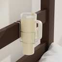 Stanley Cup Holder for Bed (Diameter: 4IN) Drink Holder Water Bottle/Glass Organizer for Dorm Room Bunk Bed Crib, Metal Toddle Bed, Loft Bedside, Headbed, Car, Office Desk Partition