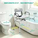 UNILEAF Tub Transfer Bench with Swivel Seat, 350 lb Sliding Shower Chair
