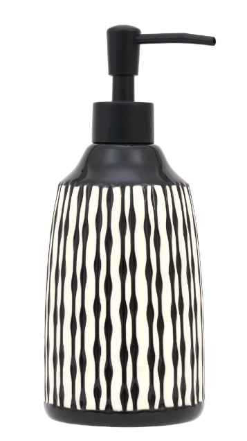 Ceramic Soap Dispenser 17oz. Hand Dish Soap Dispensers with Pump for Bathroom Kitchen Sink Countertop, Multicolor, Pack Of 2