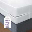 BLISSFORD Plastic Mattress Protector Zippered (36"x 80"), Waterproof Vinyl Mattress Cover, Heavy Duty Noiseless Mattress Encasement (Hospital Bed (36" x 80") 7 " Drop)