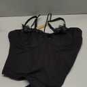 SHAPELLX Women's Shapewear Lace Bodysuit Tummy Control Body Suits Waist Sculpting V Neck Thong Corset Tops (3X-Large, A1-black)