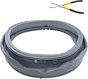 WM3570HVA/00 WM3470HVA Door Seal Gasket,WM3570HWA/00 WM3770HWA WM3470HWA/00 WM3575CW/01 MDS47123605 Washer Door Boot Seal Gasket Compatible For LG,For Kenmore,For Lg Front Load Washer Rubber Seal
