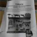 TORACK Metal Pegboard Wall Organizer 4ft Wide, Tool Storage Pegboard System for Garage with Accessories, Wall Mount Storage Bins, Shelves, Peg board Tool Organizer Kit for Workbench(Black)